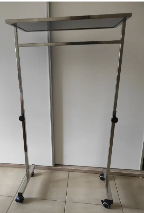 Inox mobilna postolja za manipulaciju sa podesivom visinom